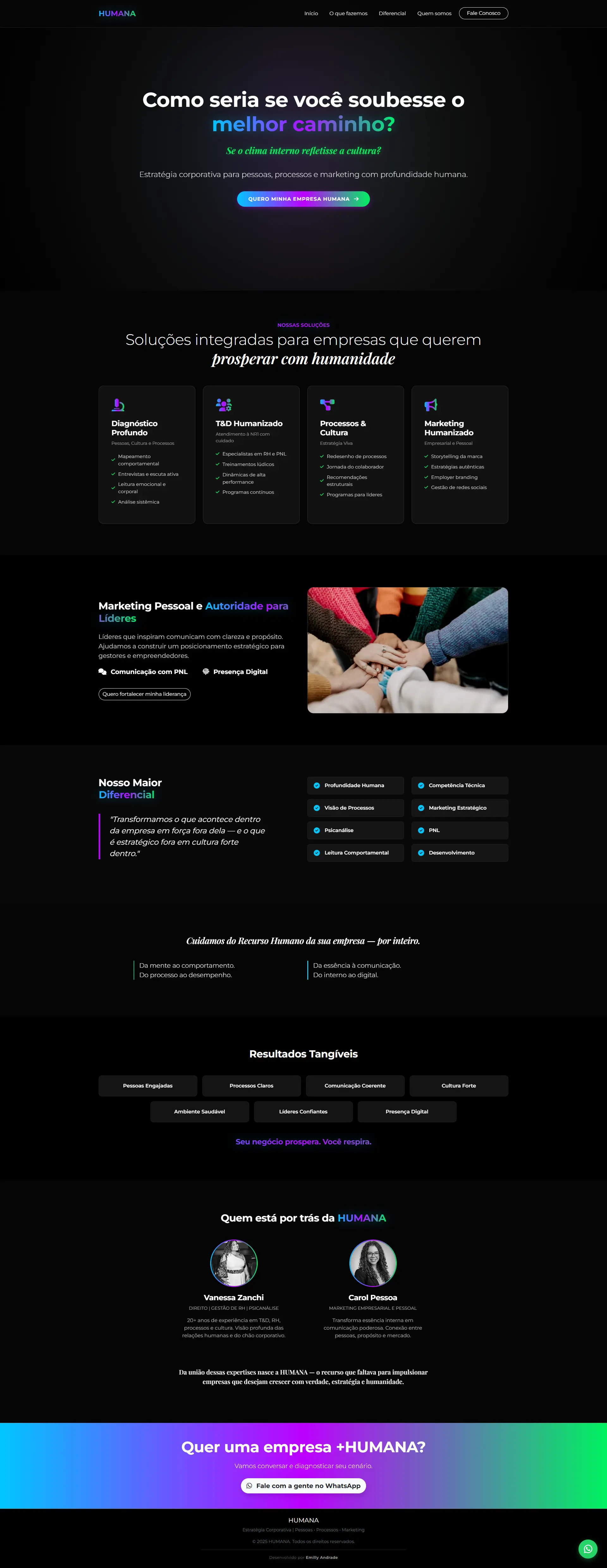 Print do site do Humana