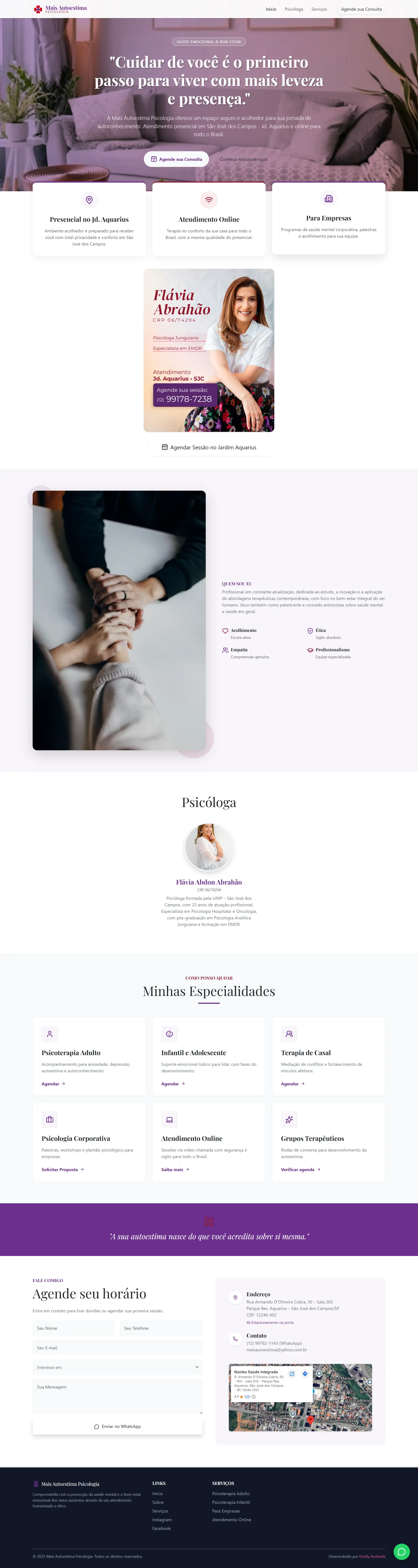 Projeto Site Psicologia Autoestima
